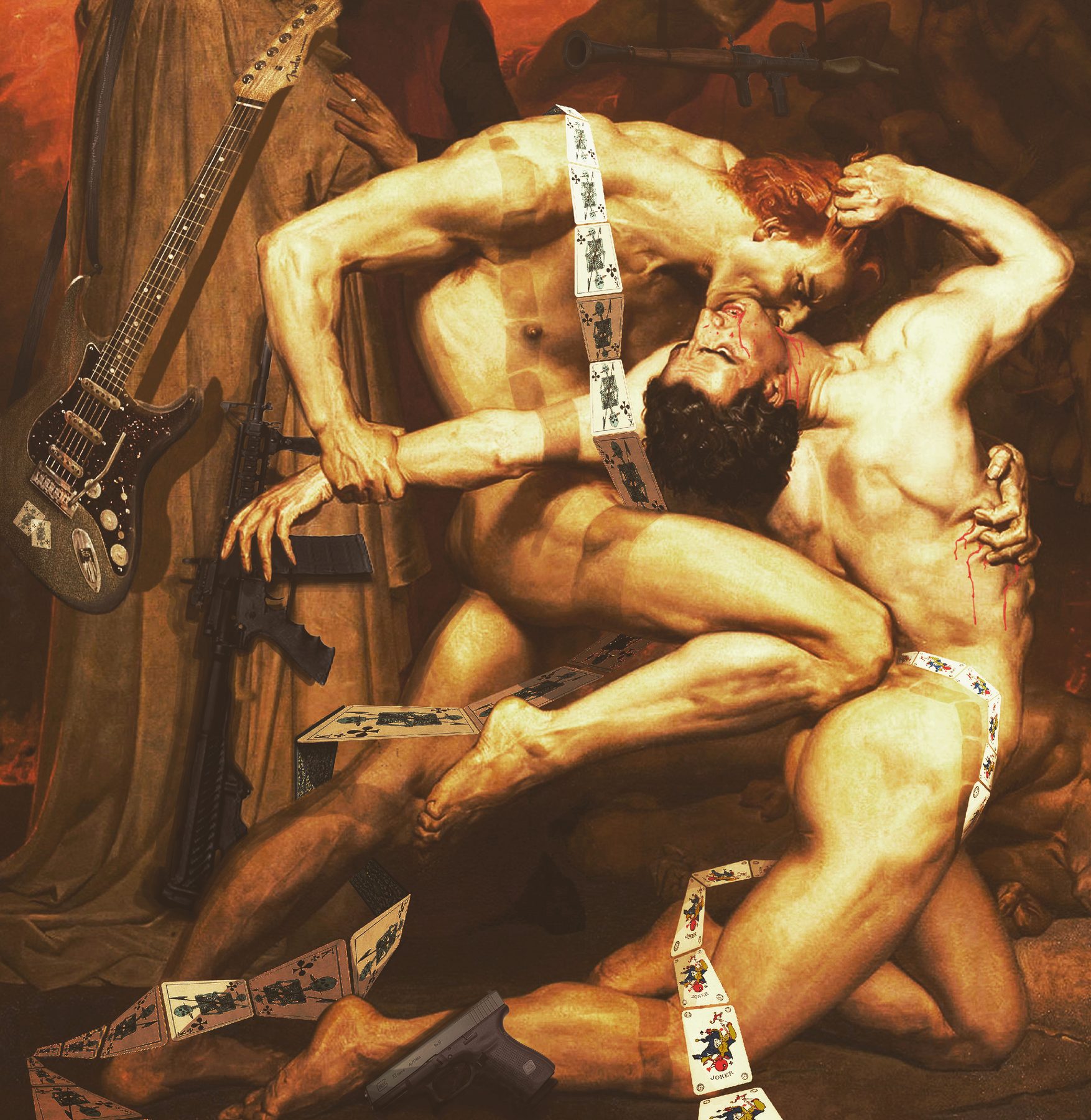 Dante and Virgil parody artwork