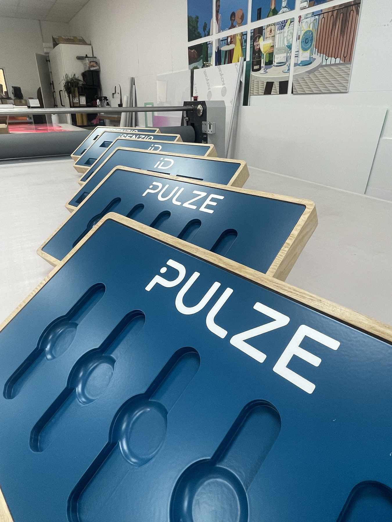 Stack of Pulze display trays