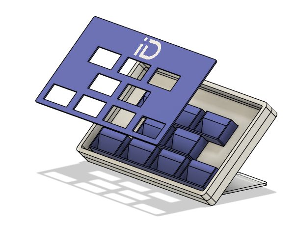 Display tray CAD render