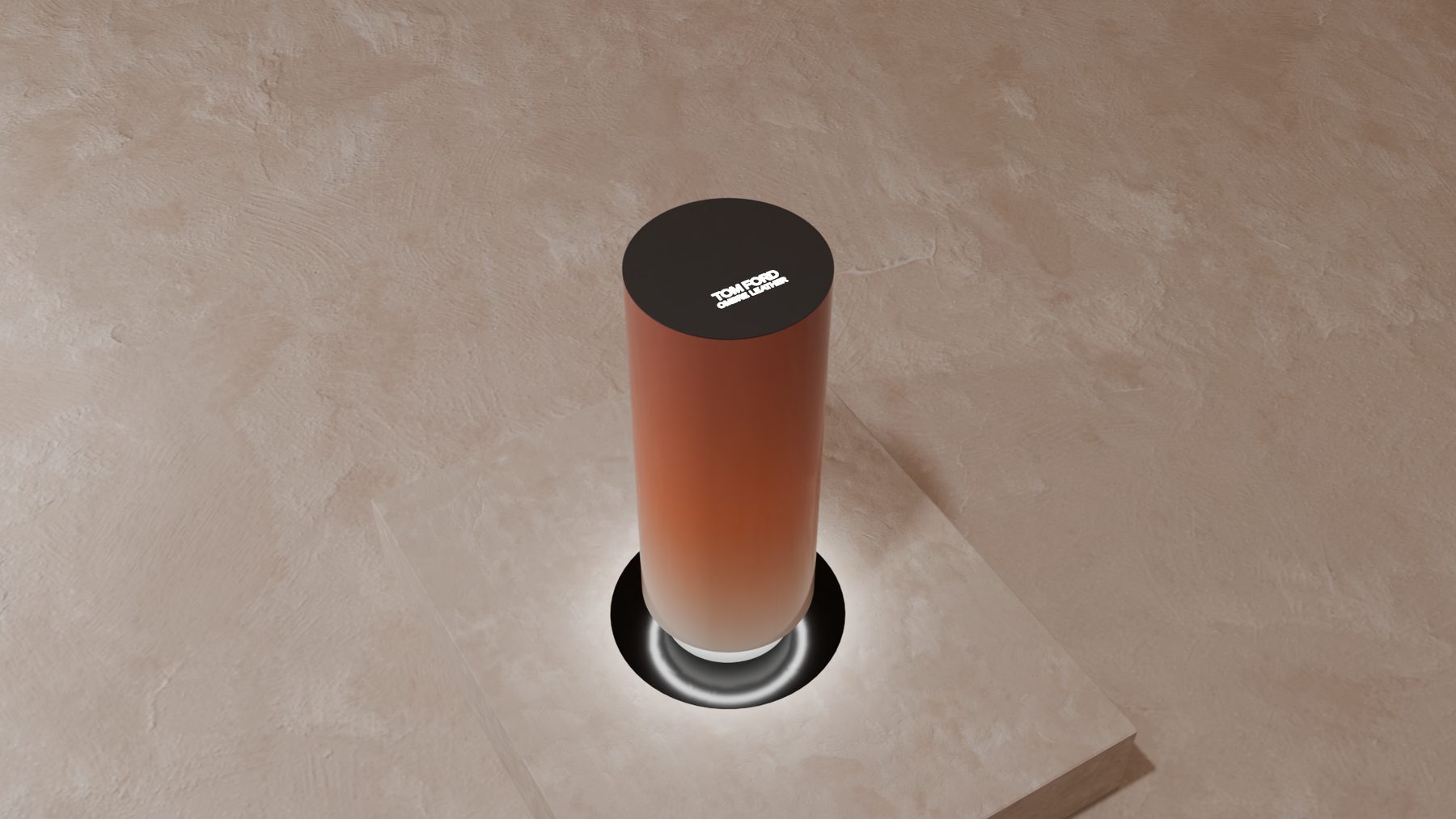Tom Ford cylindrical plinth